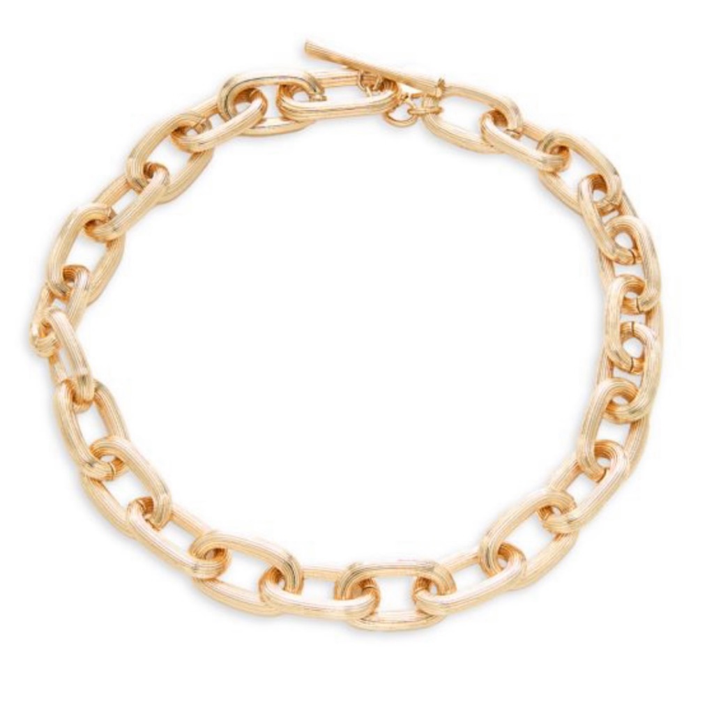 All Saints Chunky Link Gold Necklace 36$